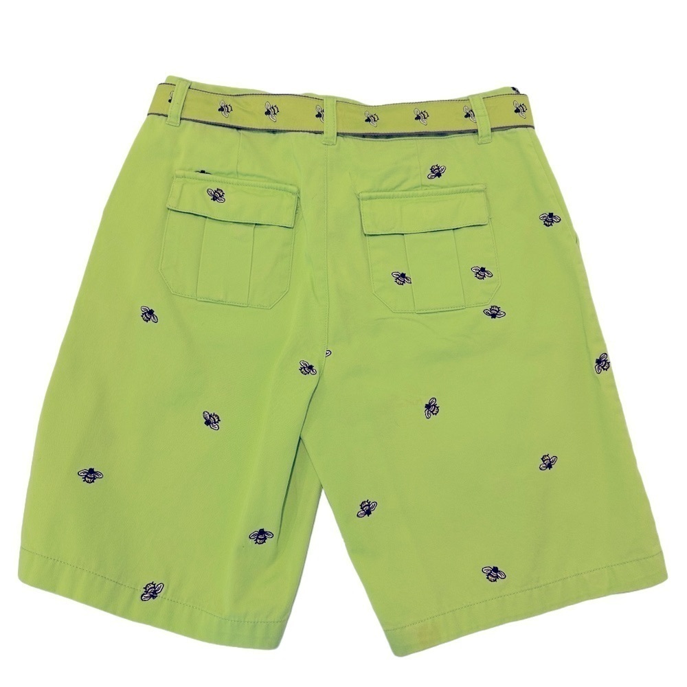 Whimsical Bee Embroidered Shorts with Matching Belt 8P - Picture 5 of 11